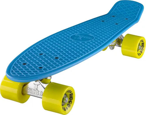 Vista 6 de Ridge Skateboard 55 cm Mini Cruiser Retro Stil in M Rollen Komplett U Fertig Montiert