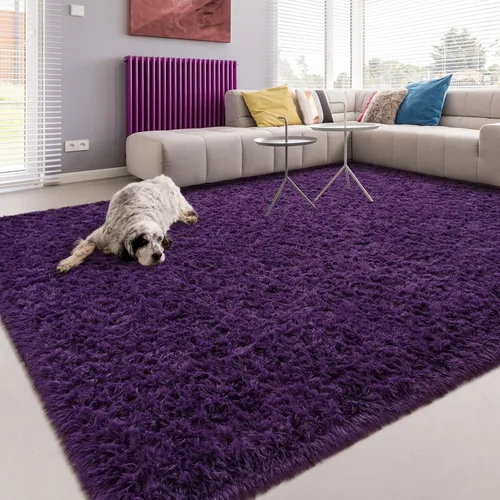 Vista 146 de Softlife Alfombra naranja para dormitorio, alfombra de felpa esponjosa para sala de estar para niñas, alfombra lanuda para niños, alfombra suave