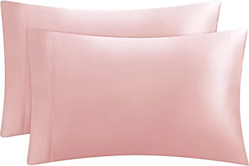Vista 34 de Juicy Couture Juego de sábanas de satén de tamaño individual, juego de sábanas sedosas de bolsillo profundo con 1 sábana bajera, 1 sábana encimera