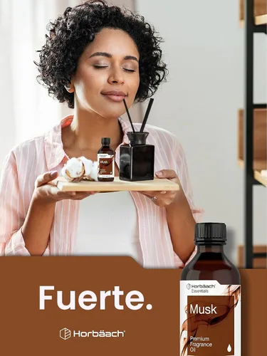Vista 7 de Horbäach Aceite aromático de almizcle 4 onzas líquidas (4.0 fl oz) Grado premium para difusores, fabricación de velas y jabón, proyectos