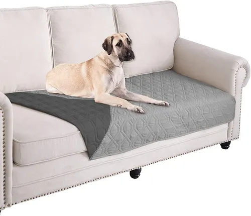 Vista 100 de Ameritex Manta Impermeable Reversible Cubierta para Cama de Perro Manta para Mascotas para Muebles Cama Sofá Sillón