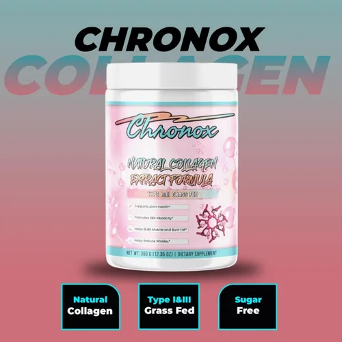 Vista 5 de Chronox Suplemento dietético en polvo de péptidos de colágeno hidrolizados naturales - I&III proteína alimentada con pasto en polvo - el mejor