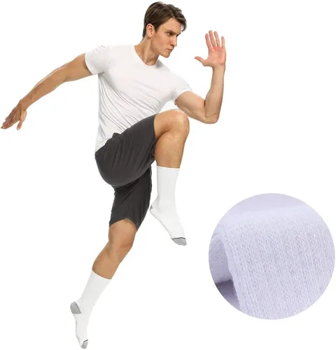 Vista 3 de EnerWear 10P Pack Unisex Cotton Moisture Wicking Cushion Crew Socks