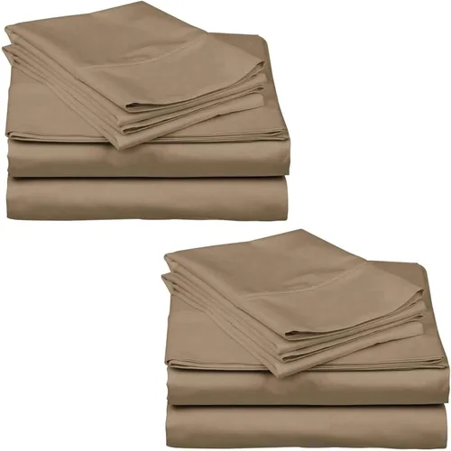 Vista 23 de Mattress-Homes Juego de sábanas de 4 piezas ultra lujosas 100% algodón suave de fibra larga de 16 pulgadas de profundidad, tamaño individual lavable