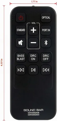 Vista 6 de COV33552438 Reemplazo remoto para LG Sound Bar SK1