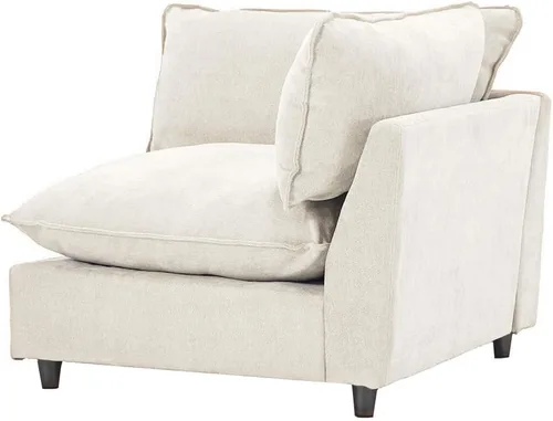 Vista 11 de Iroomy Oversized Modular Sectional Sofa, Chenille Cloud Couch, Deep Comfy Seat, 4-Seater Sofas, Couches, Living Room, Beige