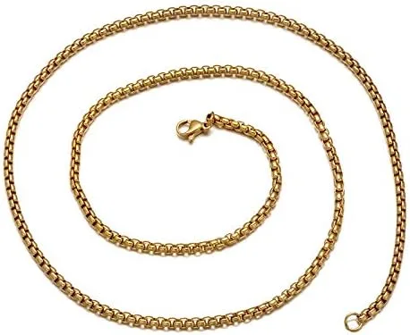 Vista 8 de THINTOM - Collar con colgante de mancuernas para hombre y niño, incluye cadenas de 24.8in