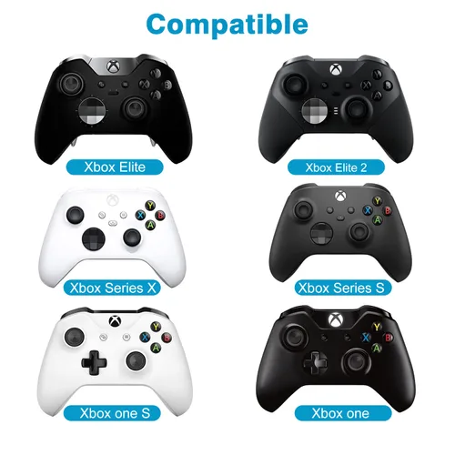 Vista 2 de MoKo Green Backlight Keyboard for Xbox One Controller, Xbox Series XS, Wireless Gaming Chatpad Keypad with USB Receiver&3.5mm Audio Jack, Xbox
