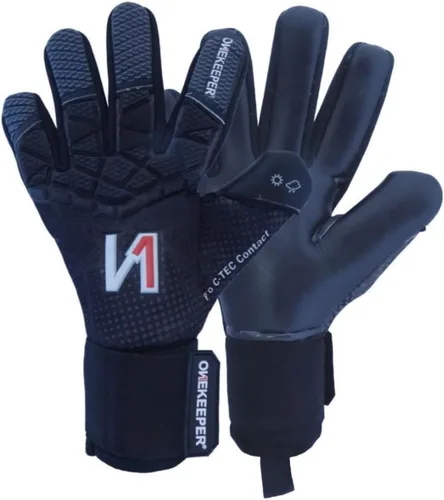 Vista 10 de ONEKEEPER C-TEC - Guantes de portero de nivel profesional para niños, jóvenes y adultos, guantes de portero de fútbol GK Látex de contacto