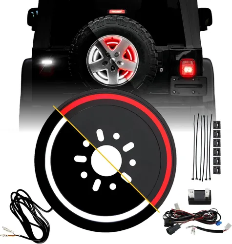Vista 14 de USR 97-06 Wrangler TJ Faros LED de proyector redondos de 7" Pulgadas H6024 con carcasa negra 6024 Haz alto/bajo, faro sellado H6014 (Par) Compatible