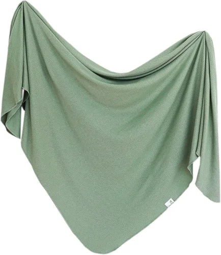 Vista 10 de Copper Pearl Manta para envolver al bebé, manta de punto de primera calidad, manta grande suave y elástica para bebé niño y niña, mantas para recién