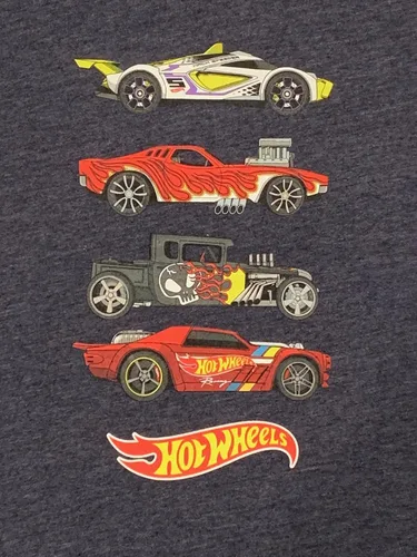 Vista 3 de Hot Wheels - Camiseta de cuatro coches para niños pequeños