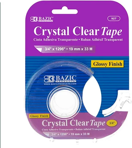 Vista 2 de 10 rollos de cinta transparente transparente 3/4 "x 1296 dispensador cortador núcleo 1