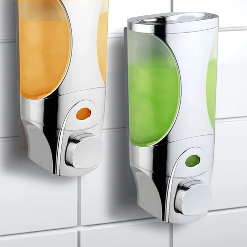 Vista 4 de Sistema dosificador para duchas con diseño modular, modelo Curves, de la marca HotelSpa, para jabón/champú/loción