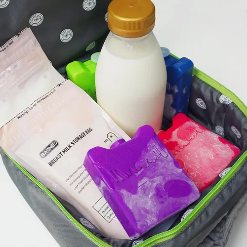 Vista 3 de WORLD-BIO Mini bolsas de hielo para loncheras, 8 paquetes fríos reutilizables delgados para bolsas de almuerzo y enfriadores de niños, almohadillas