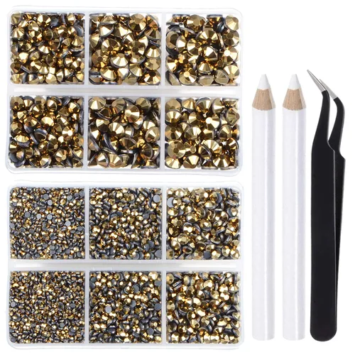 Vista 30 de LPBeads 10000 unidades de diamantes termoadhesivos SS6 amatista con parte trasera plana, gemas de diamantes de imitación de cristal redondas