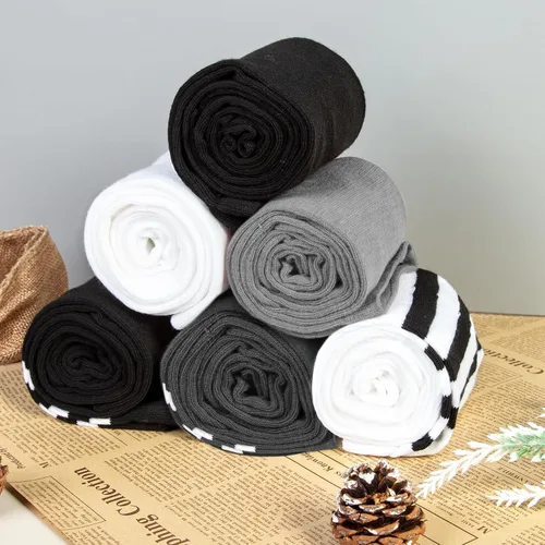 Vista 4 de Chalier Calcetines altos hasta el muslo para mujer, casuales, por encima de la rodilla, calcetines para aniversarios o regalos de vacaciones