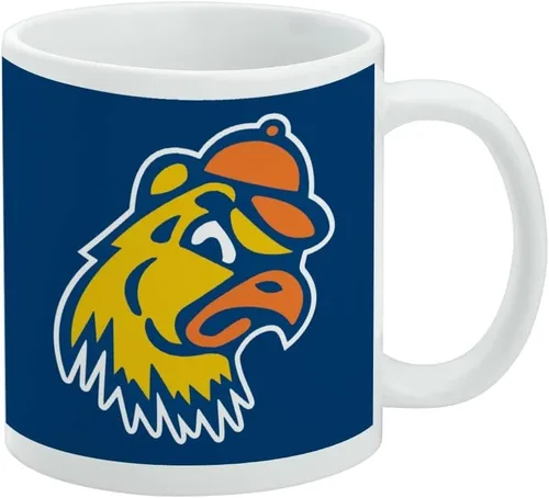 Vista 505 de Taza de cerámica con el logotipo principal de la Universidad Rider, taza de regalo novedosa para café, té y bebidas calientes, 11oz, blanca