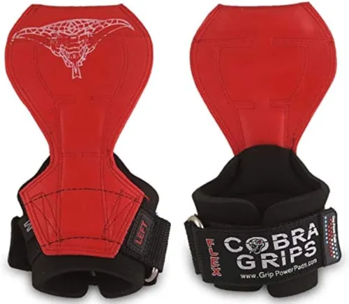 Vista 18 de Cobra Grips Flex Model Weight Lifting Gloves Heavy Duty Straps Alternative Power Lifting Hooks for Deadlifts with Padded Wrist Wrap Support