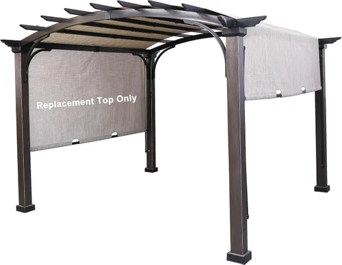 Vista 7 de SCOCANOPY Toldo Superior de Repuesto para Pérgola Independiente Rona Lowe's Allen + roth de 10 pies x 10 pies Vendida en Lowe's, L-PG152PST-B Gris