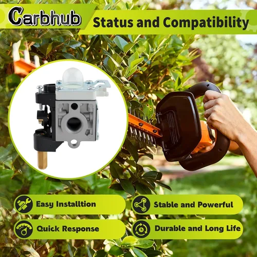 Vista 7 de Carbhub Carburador con bobina de encendido para Echo SRM 210 SRM-230 SRM211 GT200 HC150 HC151 PE200 PE201 PPF210 PPF211 Número de repuesto ZAMA