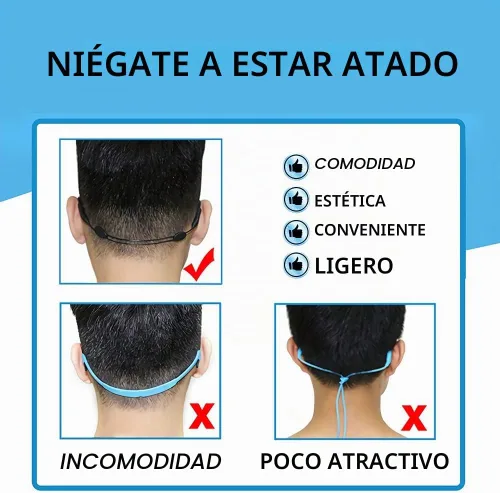 Vista 4 de Paquete de 4 correas ajustables para lentes