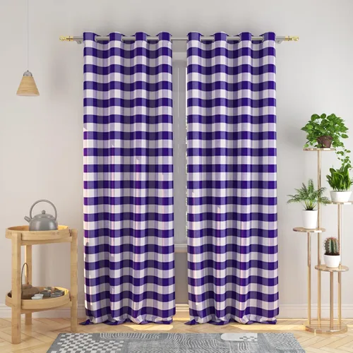 Vista 57 de Cortinas de 24 pulgadas de largo con diseño Buffalo Check Gingham Plaid para ventanas de cocina y baño, tratamiento para ventanas con 2 paneles