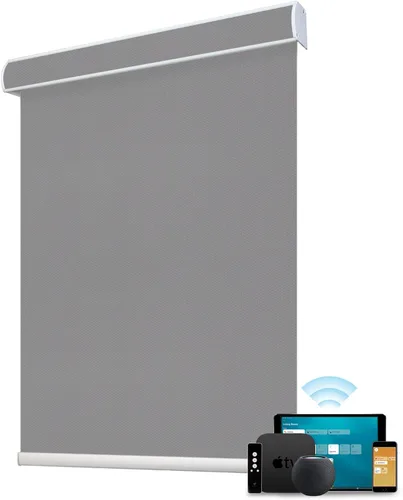 Vista 14 de SmartWings Persianas enrollables con cable duro PoE 100% opacas, muestra de tela