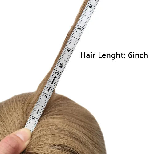 Vista 44 de Toupee para hombre 100% cabello humano real tupé para hombres 0.004 in piel de poliuretano para hombre, sistema de reemplazo de piezas de pelo