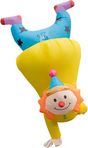 Vista 7 de AMHSCOCA Disfraces inflables de Papá Noel de Navidad para hombres, mujeres y adultos, para fiestas de vacaciones, carnaval