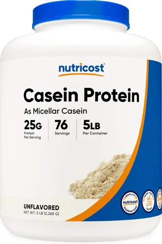 Vista 10 de Nutricost Proteína en Polvo de Caseína 2lb Chocolate - Caseína Micelar, Sin Gluten, Sin OMG Caseína micelar, sin gluten, sin OMG