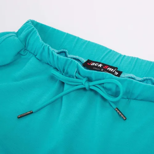 Vista 5 de Jack Smith - Falda short elástica hasta la rodilla para mujer para ejercitar con cordón ajustable en la cintura y bolsillos
