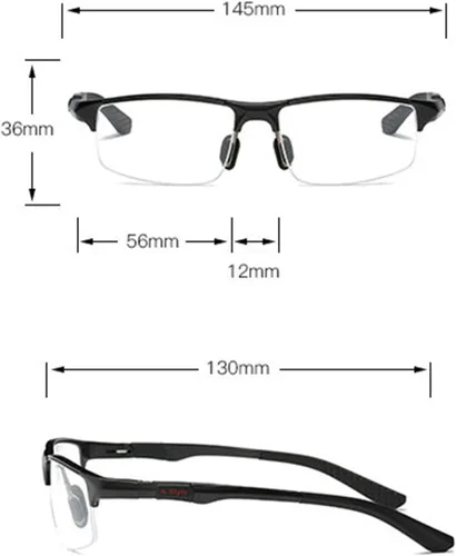 Vista 5 de COTIA Gafas de lectura multifocales progresivas de transición fotocrómicas para hombre, gafas cuadradas deportivas vintage