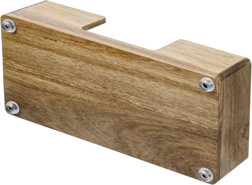 Vista 7 de MyGift Toallas de papel de triple pliegue, moderno soporte de toalla de mano de alambre de metal en acabado en tono latón, encimera de baño