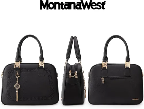 Vista 4 de Montana West Bolso pequeño con asa superior para mujer, bolso cruzado