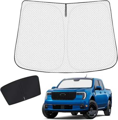 Vista 172 de KUST - Parasol plegable para parabrisas para BMW X1 E84, accesorios 2011 2012 2013 2014 2015, protector de visera de sol ajustable que bloquea