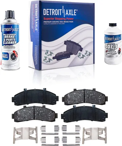 Vista 69 de Detroit Axle - Kit de freno delantero para Dodge Ram 1500 Durango Dakota Chrysler Aspen Dakota Driver Side Disco Freno Pinza de freno de cerámica