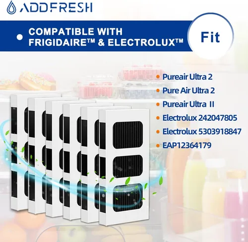 Vista 2 de Filtro de aire de repuesto para refrigerador compatible con filtros Paultra2 Frigidaire PureAir Ultra 2 - Pure Air Ultra 2 - Pureair Ultra ii