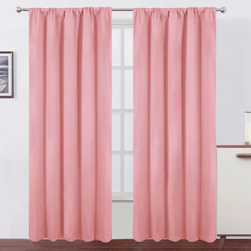 Vista 70 de LEMOMO Cortinas opacas de 42 x 54 pulgadas, juego de 2 paneles de cortinas con aislamiento térmico para oscurecer la habitación