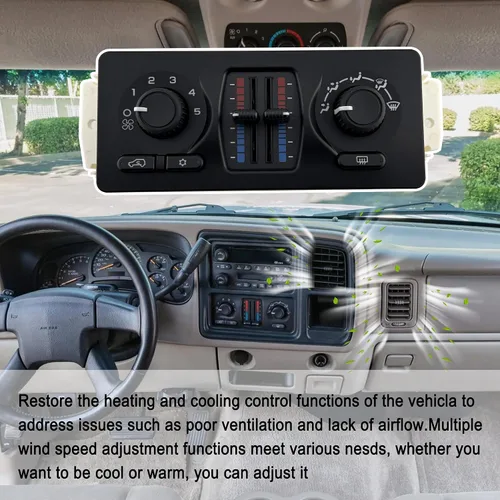 Vista 6 de 599-210XD Módulo de control de CA Calentador HVAC Panel compatible con Chevy Silverado GMC Sierra 2003-2007 1500 2500 3500 Tahoe Suburban Envoy