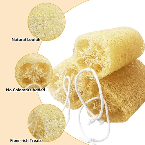 Vista 5 de 4 piezas de juguetes masticables de conejo, juguete masticable natural de conejo, lufa, juguetes para moler dientes de chinchilla, conejillo de L