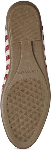 Vista 10 de Aerosoles Mocasines planos de moda para mujer, Rojo con rayas