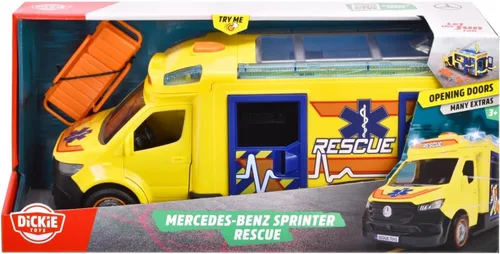 Vista 7 de Dickie Toys - Sprinter de ambulancia de bomberos y rescate