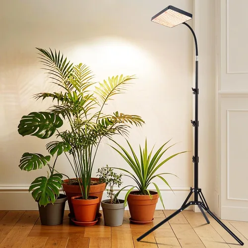 Vista 8 de Luz de cultivo Orchbloom con soporte y temporizador, luz de planta alta de 25 vatios de alimentación con enchufe doméstico, luces de cultivo