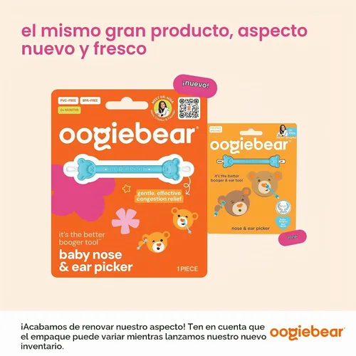 Vista 2 de Oogiebear – Limpiador de oídos y nariz para bebés, Paquete de 1