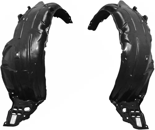 Vista 2 de Parts N Go Juego de protectores de guardafangos con clips para Honda Civic Sedán 2006-2011, lado del conductor y del pasajero, izquierdo y derecho