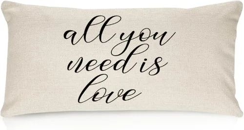 Vista 10 de Better When We are Together - Fundas de almohada lumbar de 12 x 20 pulgadas con citas divertidas de algodón y lino para sofá, decoración de sala