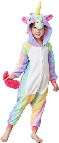 Vista 6 de Pijama unisex de unicornio para niños, disfraz de Halloween, regalo de cumpleaños