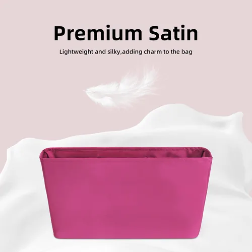 Vista 5 de DGAZ Organizador de bolso personalizado o inserto de almohada para bolsas LV Neverfull MiniPMMMGM, organizador de bolsas suave y sedoso, bolso