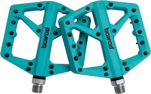 Vista 13 de Pedales MTB, pedales grandes para bicicleta de montaña, pedales de plataforma de bicicleta compuestos de fibra de nailon ligero, pedales de agarre